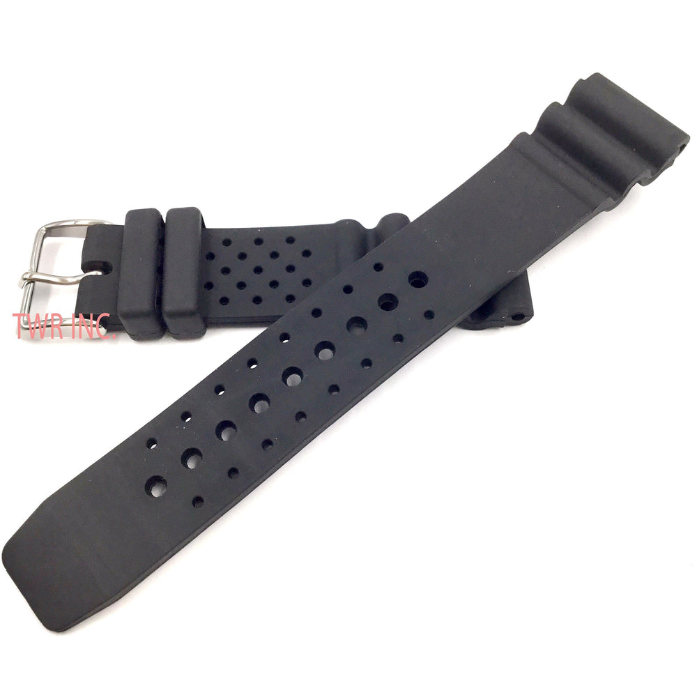 Bandenba P152 Black Rubber Watch Strap image