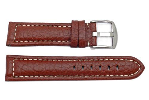 Genuine Textured Leather Panerai Contrast Stitching Watch Strap image