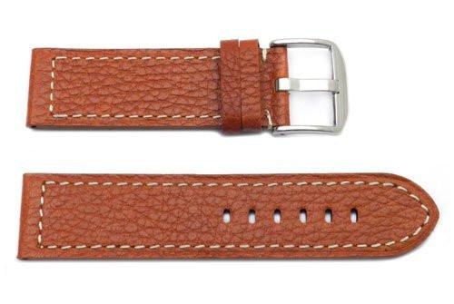 Genuine Textured Leather Heavy Padding Panerai Style Watch Band image