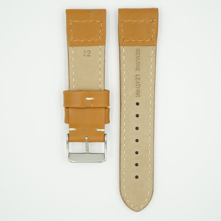 Rivet Pilot Tan Leather Watch Band image