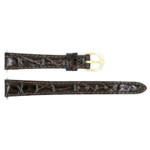 Genuine Timex Brown Ladies Crocodile Grain 13mm Watch Band image