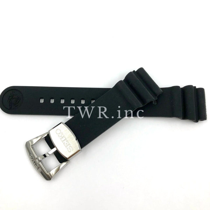 SEIKO 24mm Rubber Black Band SUN045 SUN019 SUN023 SUN065 image