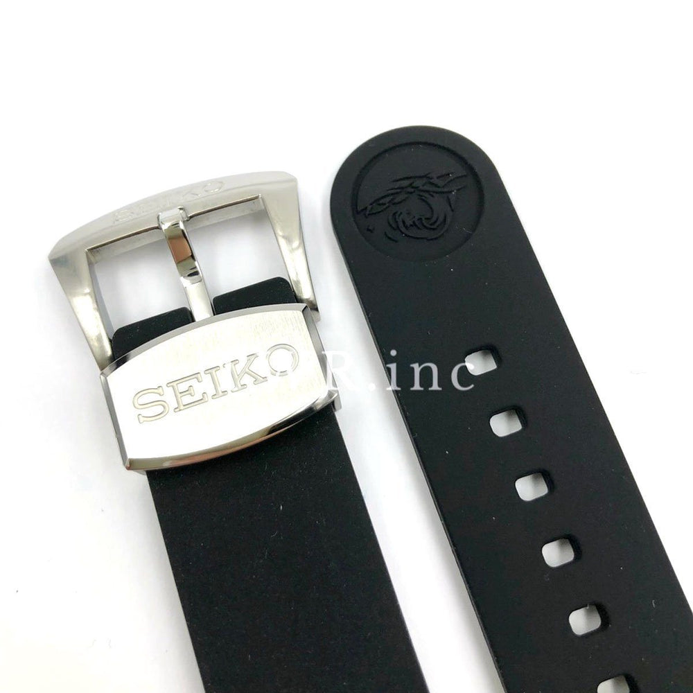 SEIKO 24mm Rubber Black Band SUN045 SUN019 SUN023 SUN065 image