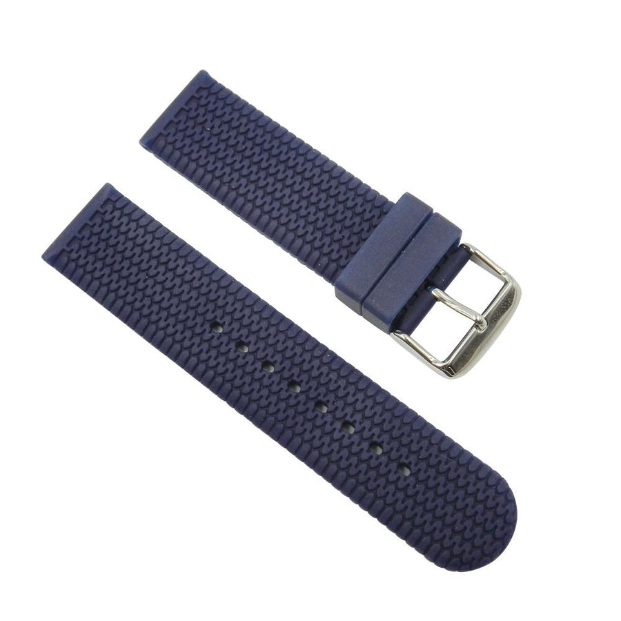 Tire Tread Blue Silicone Strap image