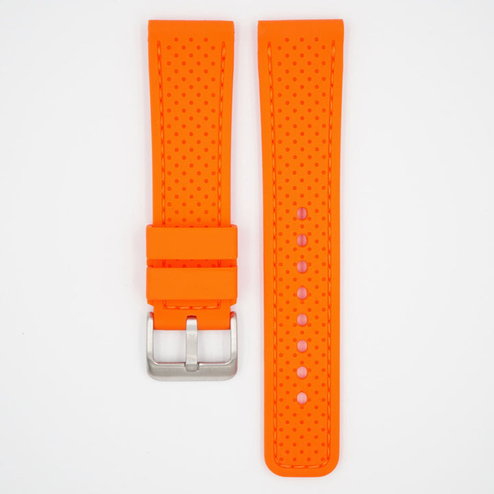 Perforated Silicone Sport Orange Strap image