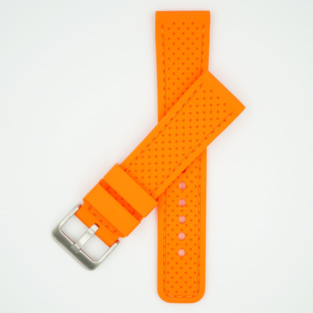 Perforated Silicone Sport Orange Strap image