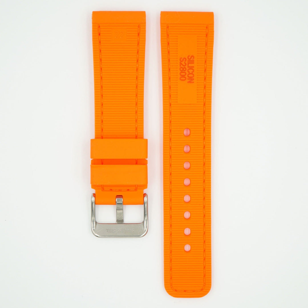 Perforated Silicone Sport Orange Strap image