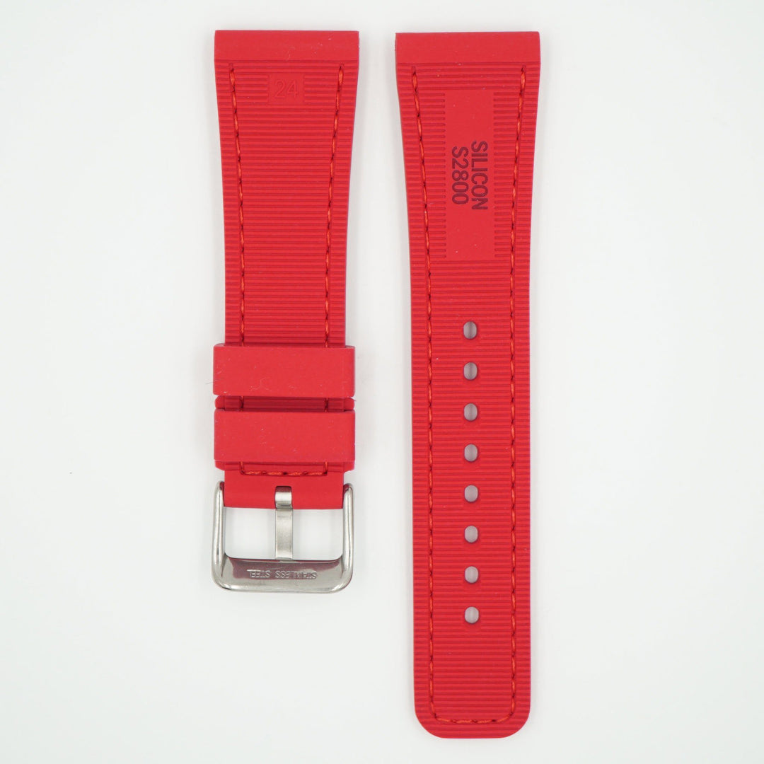 Perforated Silicone Sport Red Strap image