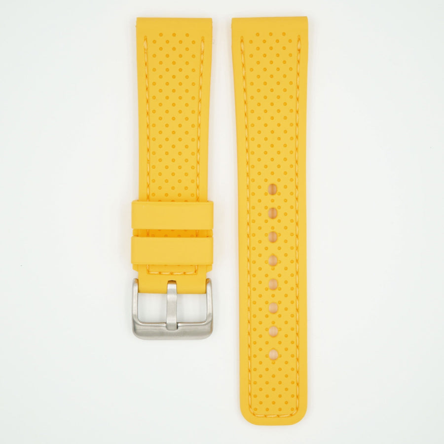 Perforated Silicone Sport Yellow Strap image