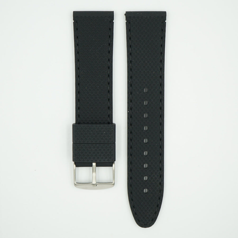 Silicone Black Sport Watch Strap image