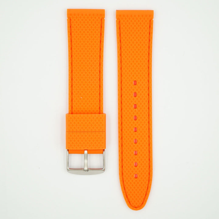 Silicone Orange Sport Watch Strap image