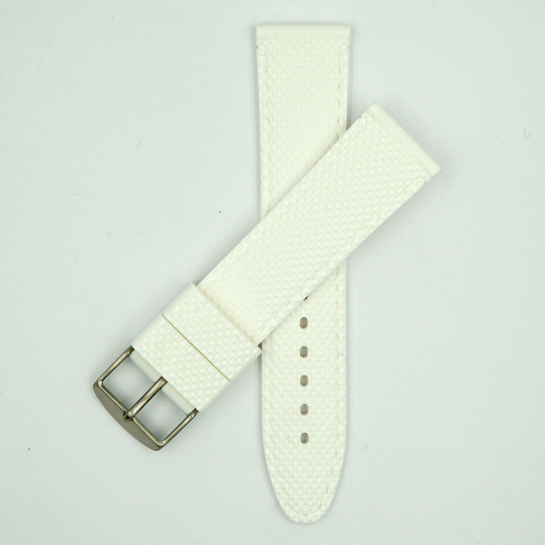 Silicone White Sport Watch Strap image