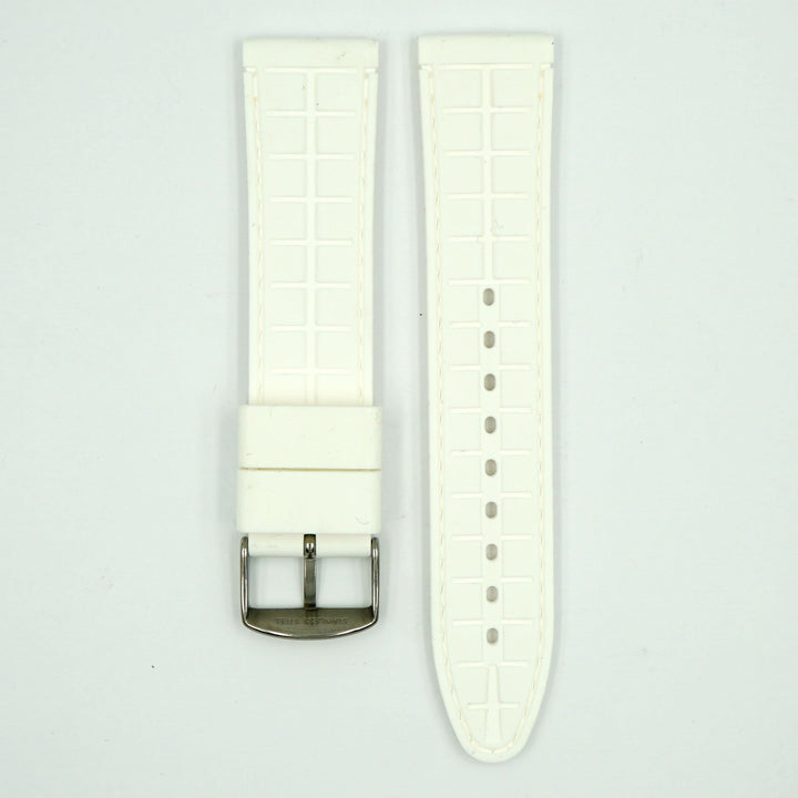 Silicone White Sport Watch Strap image