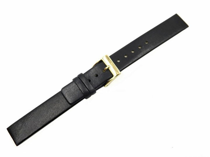 Genuine Skagen Black Leather 14mm Watch Strap - Screws image