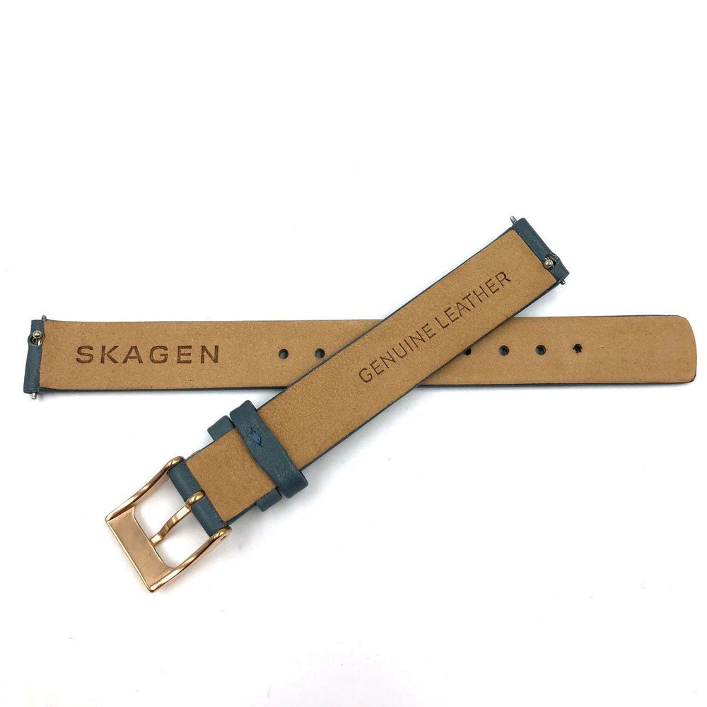 GENUINE SKAGEN SKW2482 GREY LEATHER 12MM WATCH STRAP image