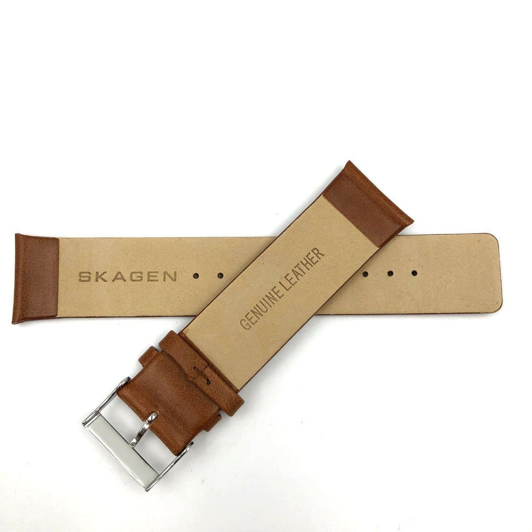 GENUINE SKAGEN SKW6086 TAN LEATHER 22MM WATCH STRAP image