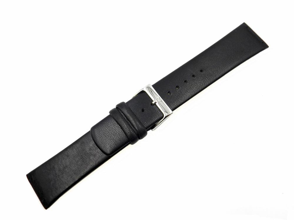 Genuine Skagen Black Genuine Leather 23mm Watch Strap - Screws image