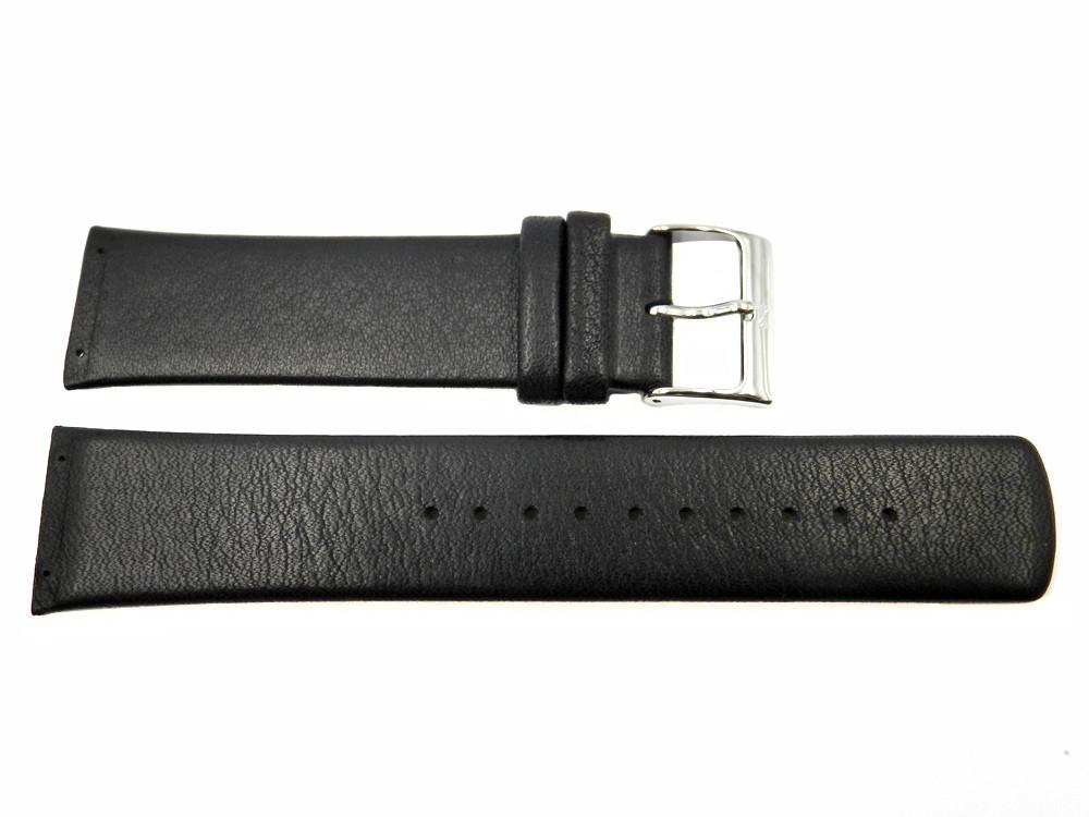 Genuine Skagen Black Genuine Leather 23mm Watch Strap - Screws image