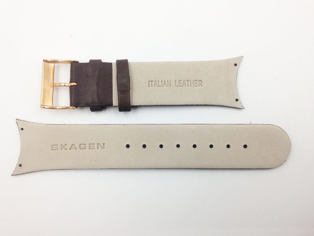 SKAGEN 582XLRLM BROWN LEATHER WATCH STRAP image