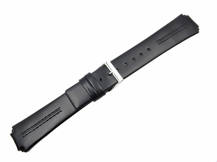 Genuine Skagen Black Genuine Leather 20mm Watch Strap - Pins image