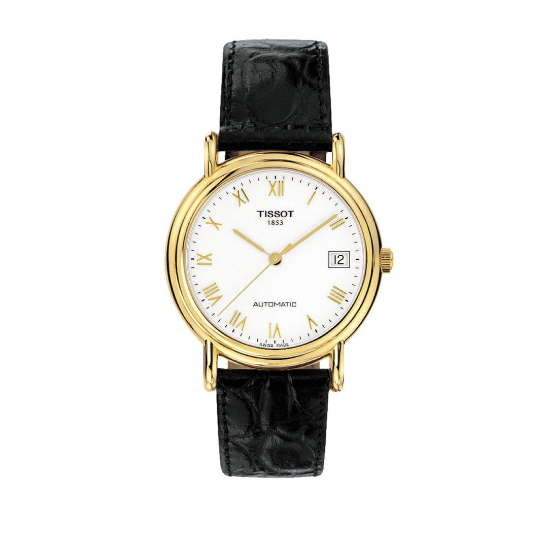 Tissot 18mm Carmel Black Leather Strap image