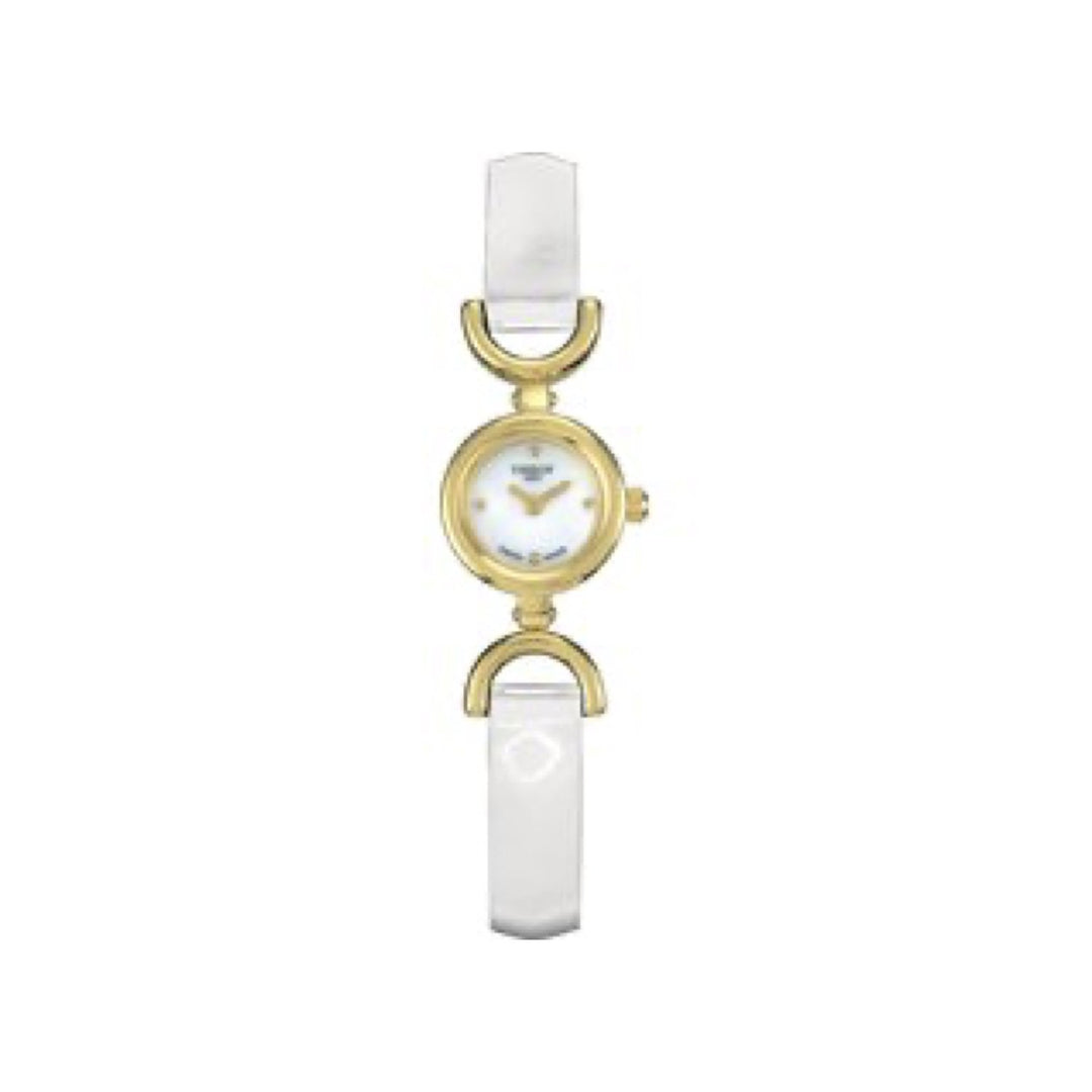 Tissot 8mm Pettit White leather strap image