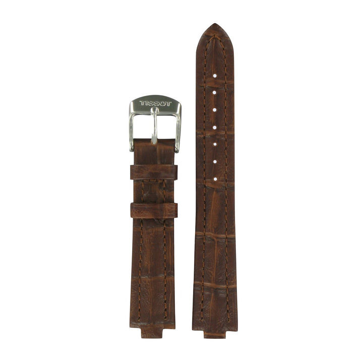 Genuine Tissot 16mm PR 200 Brown Leather Strap by Tissot