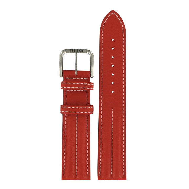 Tissot 20mm Red Leather Strap image