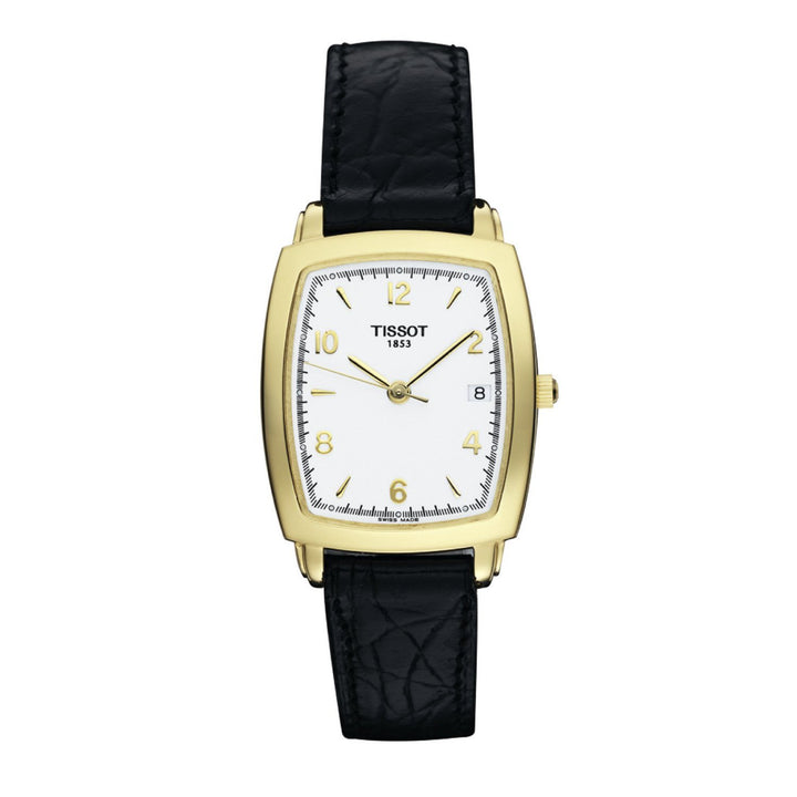 Tissot 13mm Sculpture Line Black Leather Strap image