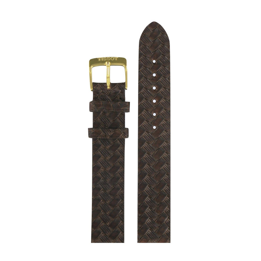 Genuine Tissot 17mm Secret Love Brown Leather Strap by Tissot