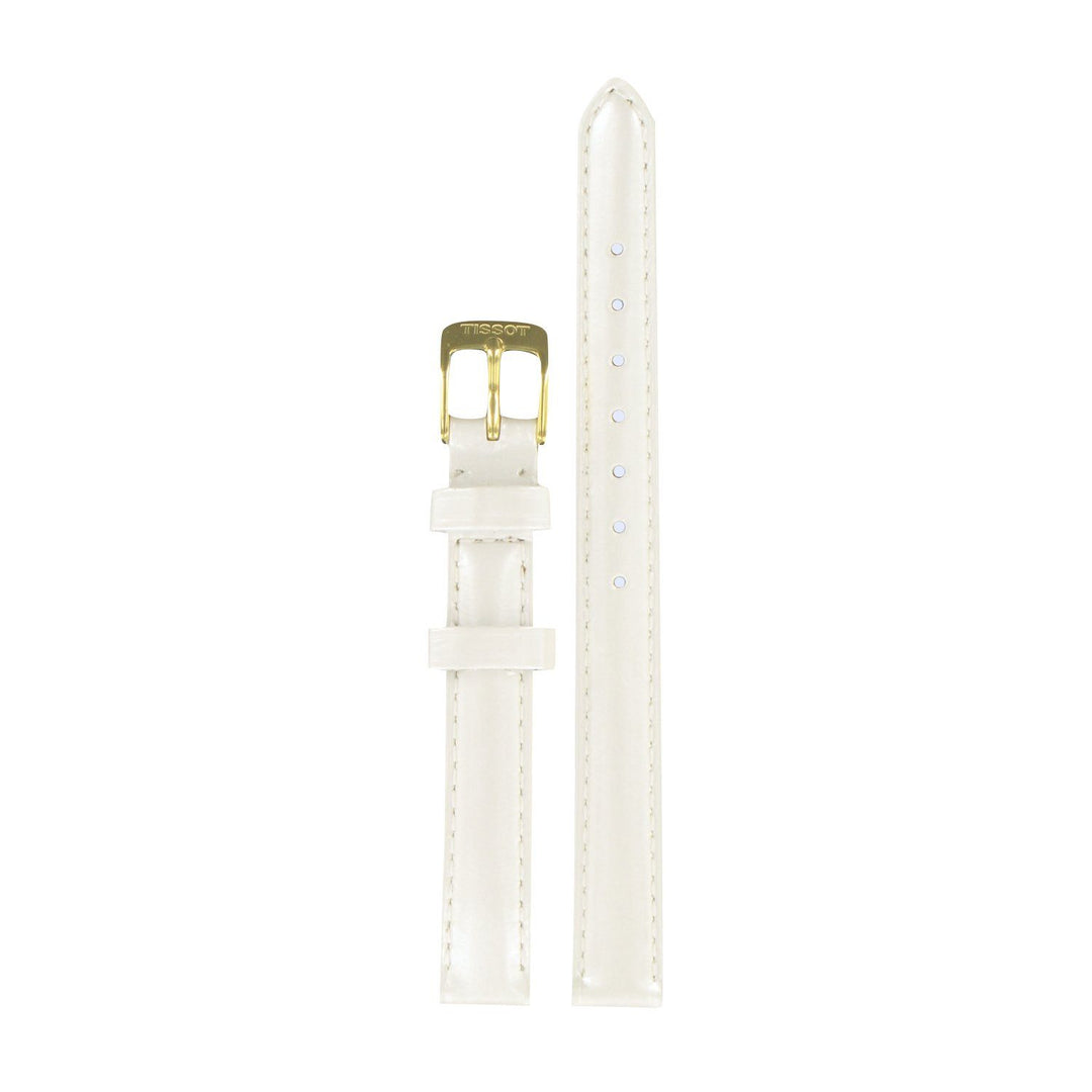 Genuine Tissot 11mm Rapunzel White leather strap
 by Tissot