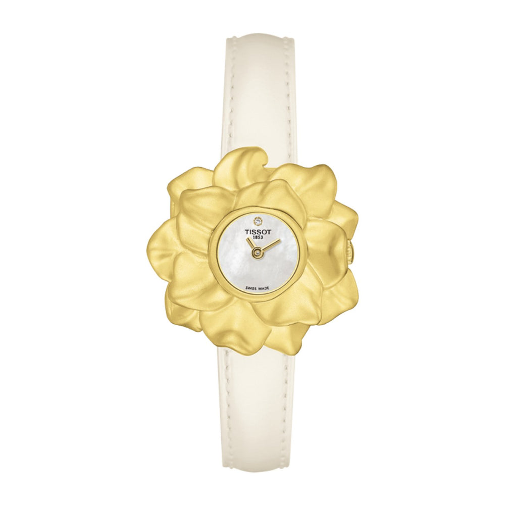 Tissot 11mm Rapunzel White leather strap image