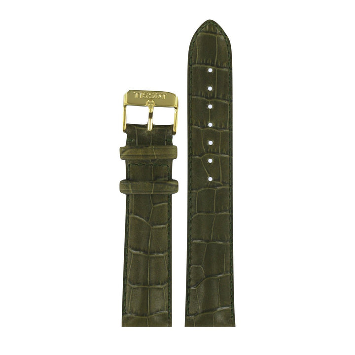 Genuine Tissot 20mm Retro Green Leather Strap by Tissot