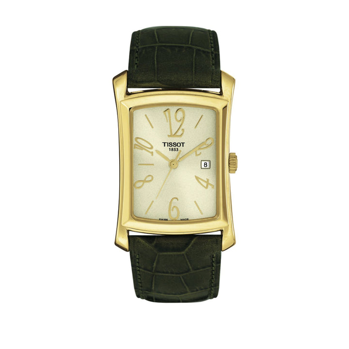 Tissot 20mm Retro Green Leather Strap image