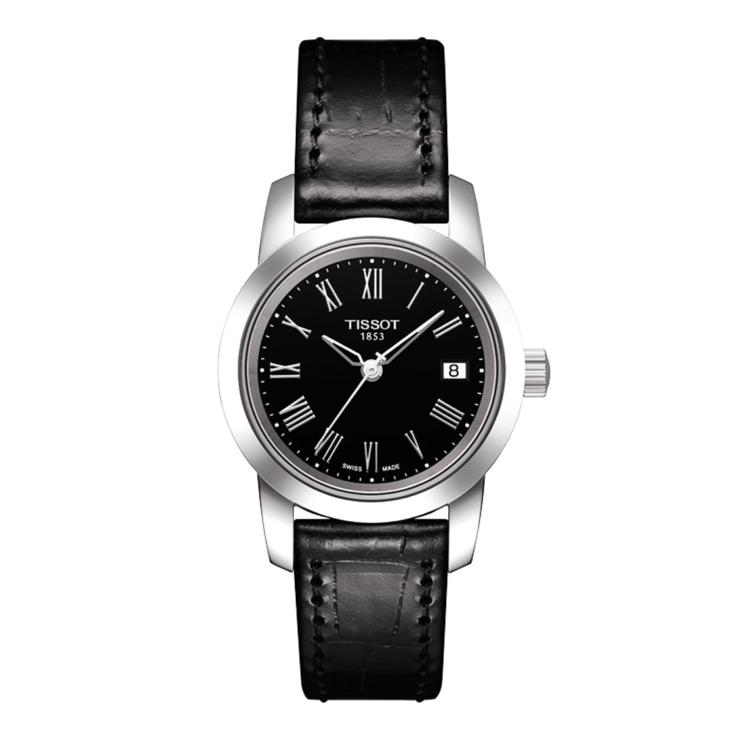 Tissot 14mm Classic Dream Black Leather Strap image