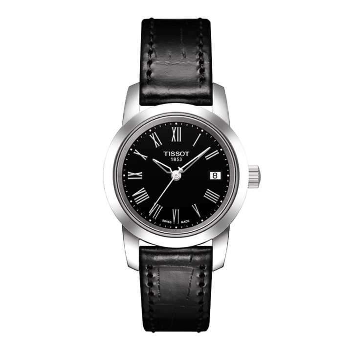 Tissot 14mm Classic Dream Black Leather Strap image