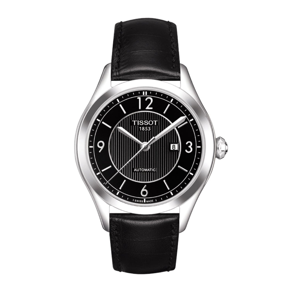 Tissot 16mm T-One Black Leather Strap image