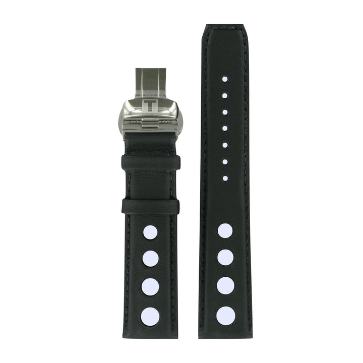 Genuine Tissot 20mm PR 516 Black Leather Strap by Tissot