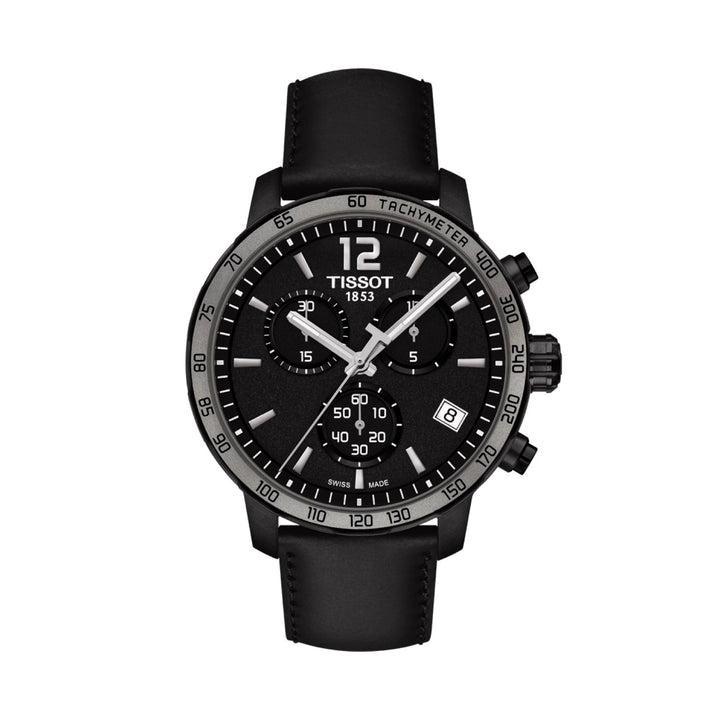 Tissot 19mm Quickster Black Leather Strap image