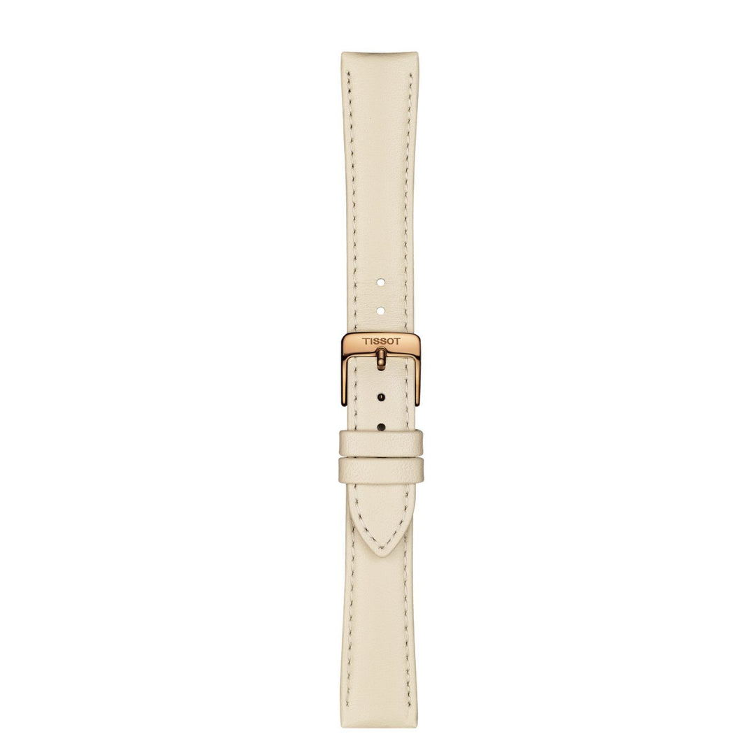 Genuine Tissot 16mm Bella Ora Beige Leather Strap by Tissot