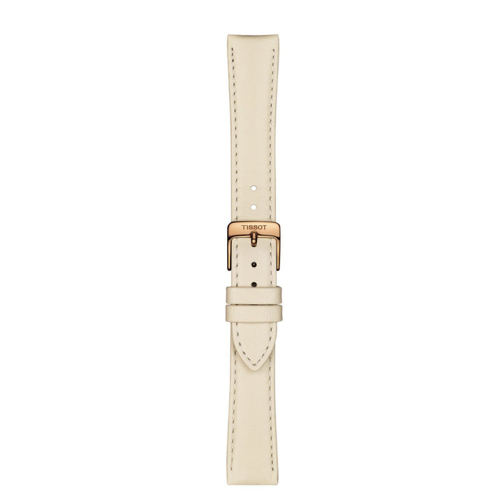 Genuine Tissot 16mm Bella Ora Beige Leather Strap by Tissot