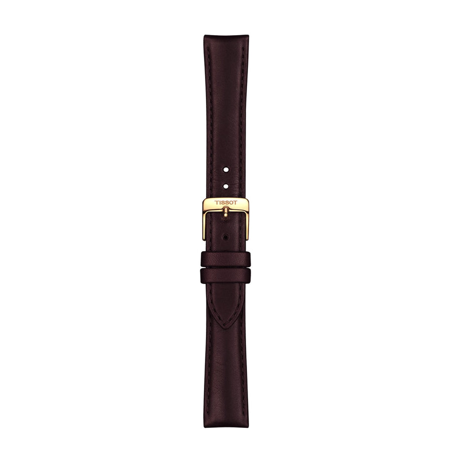 Genuine Tissot 16mm Bella Ora Brown Leather Strap by Tissot