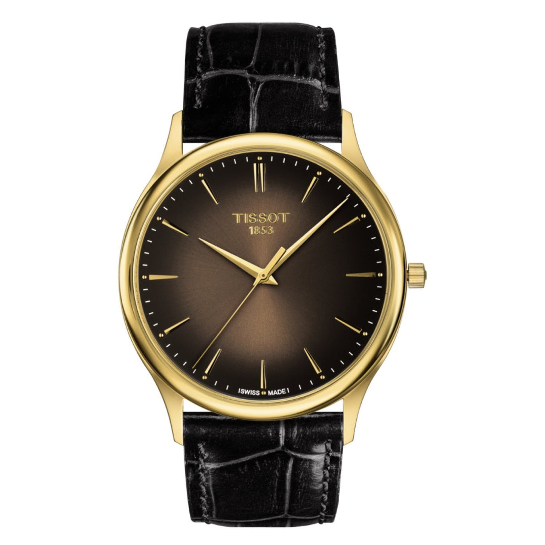 Tissot 22mm Excellence Black Leather Strap image