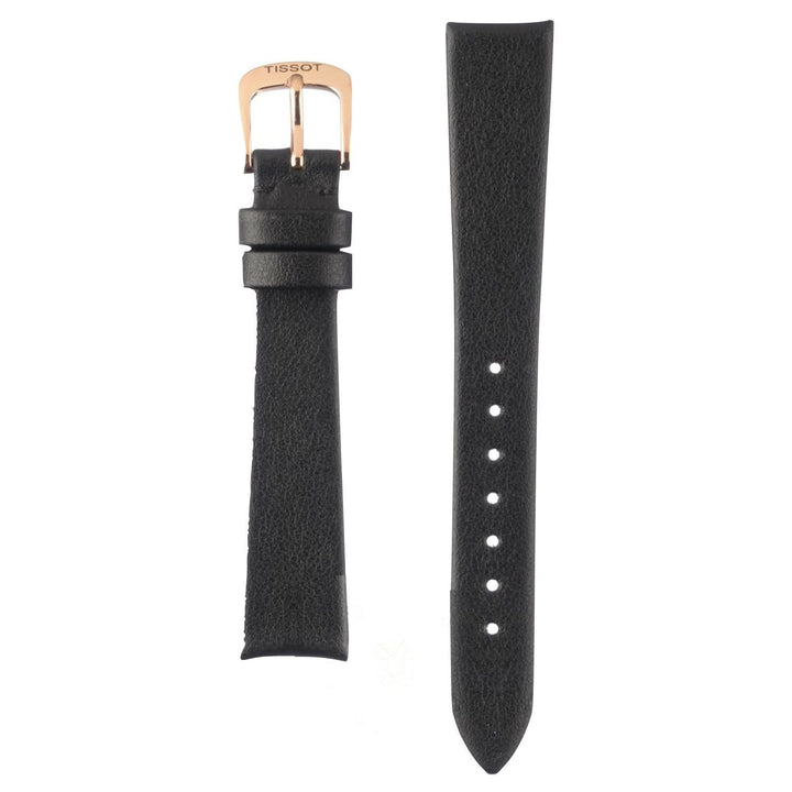 Genuine Tissot 15mm T-Wave ll Black Leather Strap by Tissot