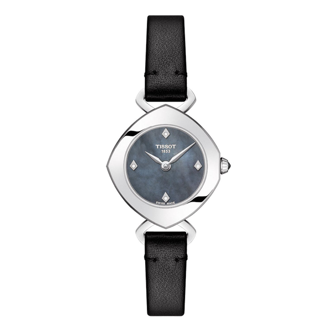 Tissot 8mm Femini-T Black Leather Strap image