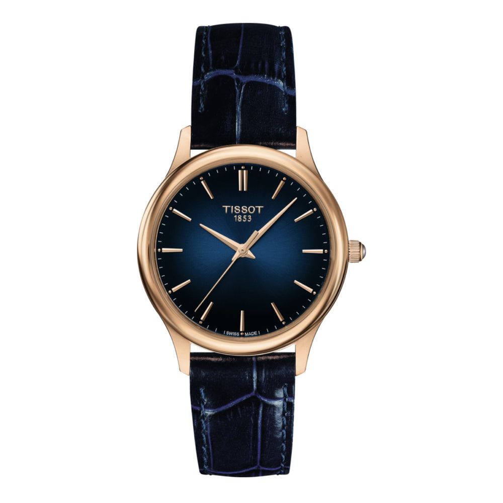 Tissot 16mm Excellence Blue Leather Strap image