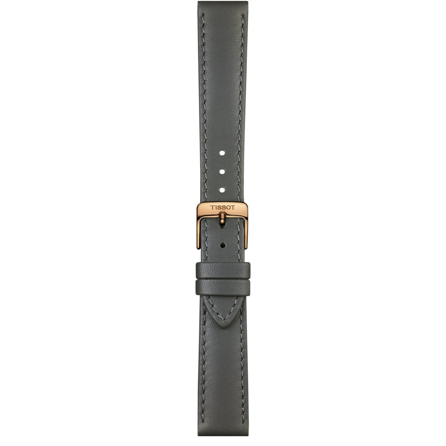 Genuine Tissot 16mm Bella Ora Grey Leather Strap by Tissot