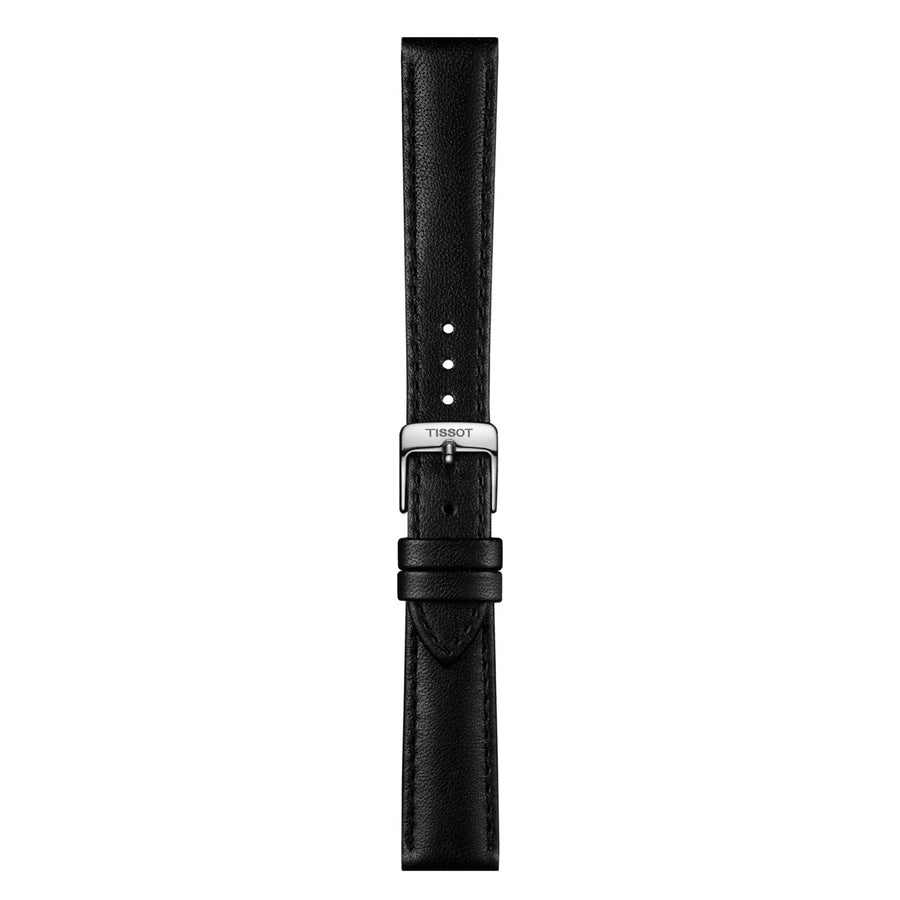 Genuine Tissot 16mm Bella Ora Black Leather Strap by Tissot