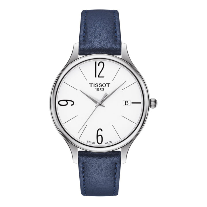 Tissot 16mm Bella Ora Blue Leather Strap image