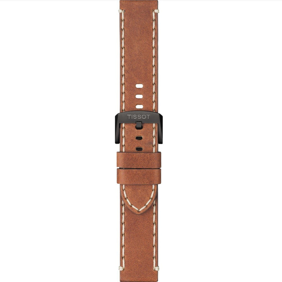 TISSOT CHRONO XL TAN 22MM LEATHER STRAP image